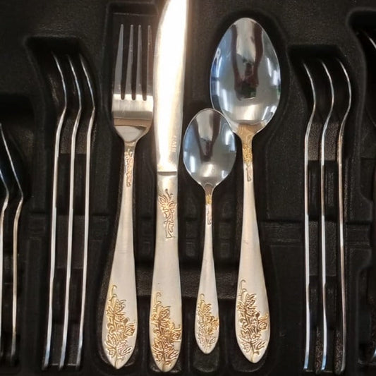 GMB Golden Cutlery Set (30 Pcs)