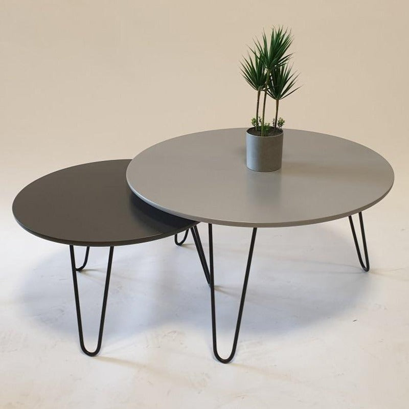 Tatami ways Contrasted Round Tables (Single)