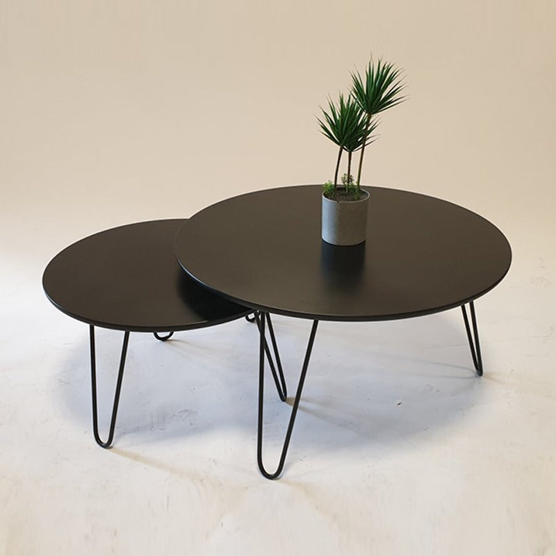 Tatami ways Contrasted Round Tables (Single)