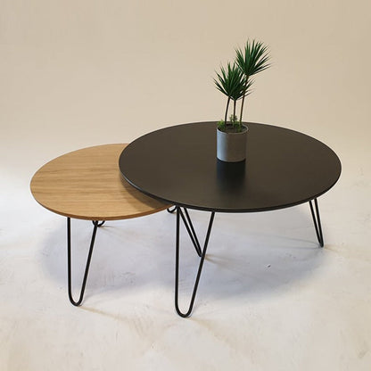 Tatami ways Contrasted Round Tables (Single)