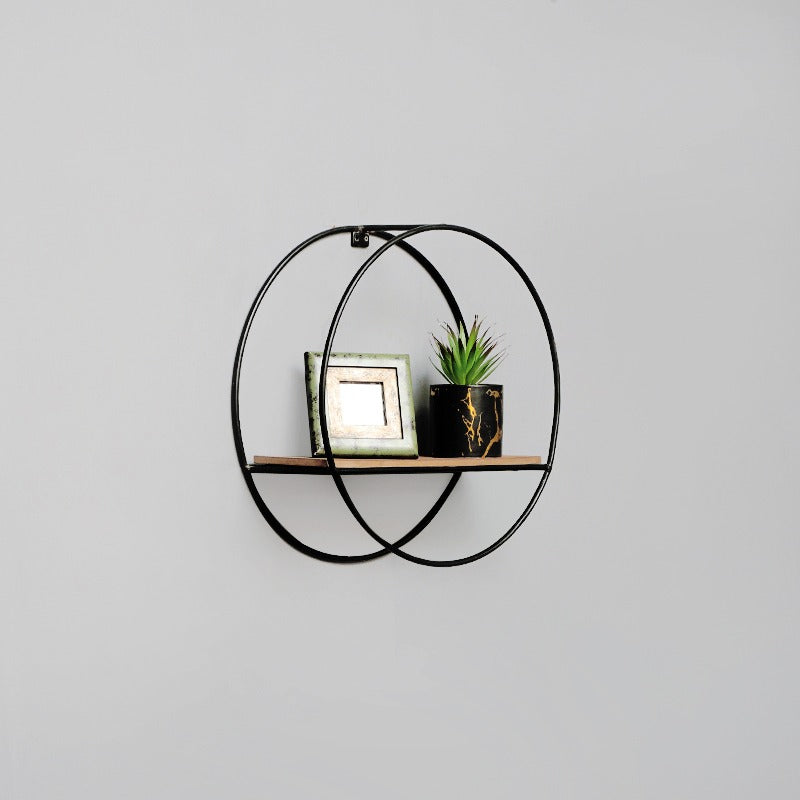 Wall-Mounted "Mini-Round" Floating Metal Storage Organizer Frame Decor - Special