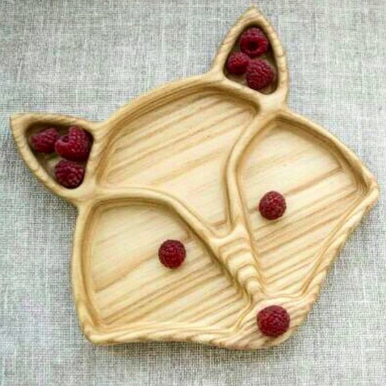 Fox Wooden Kitchen Serving Tray