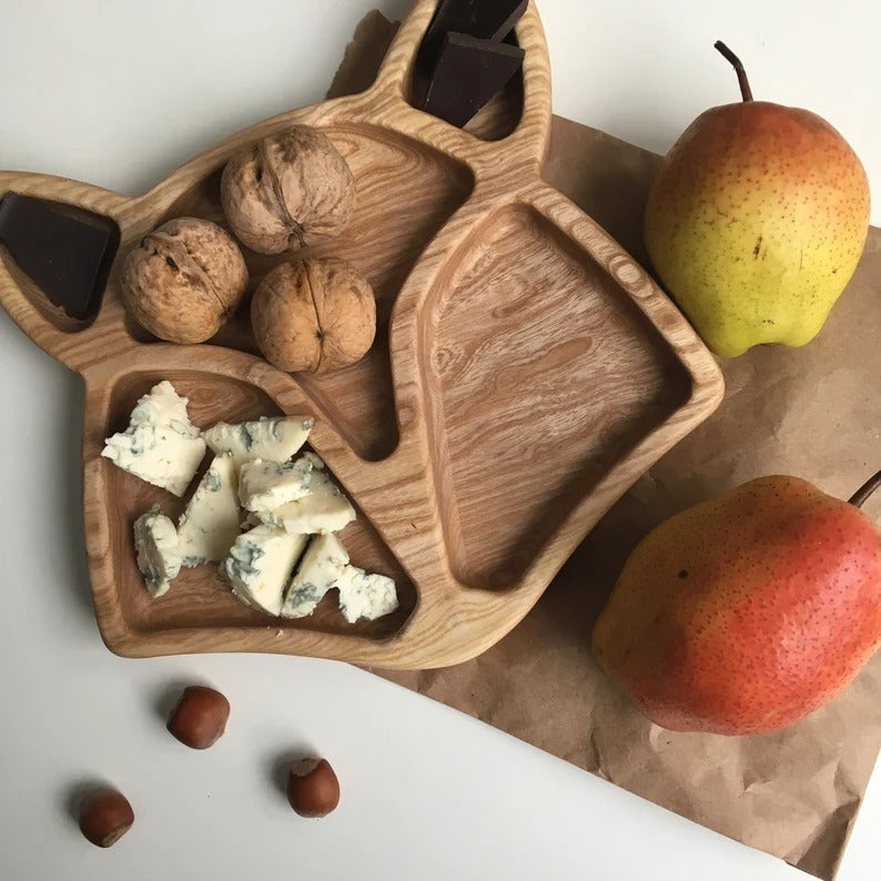 Fox Wooden Kitchen Serving Tray