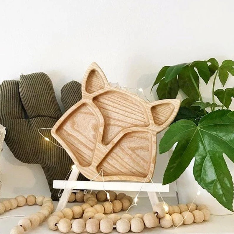 Fox Wooden Kitchen Serving Tray