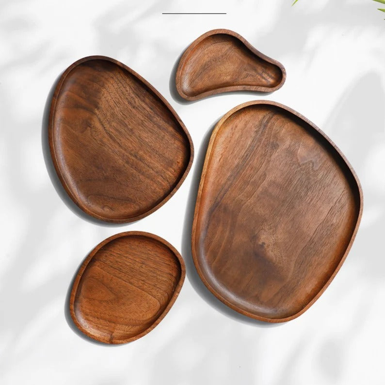 Contorted Wooden Kitchen Serving Tray