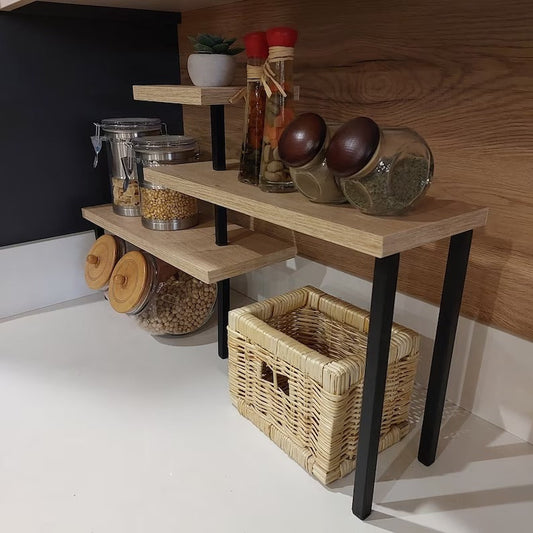 Ziggy Zone Corner Kitchen Spice Salt Organizer Storage Shelf Rack