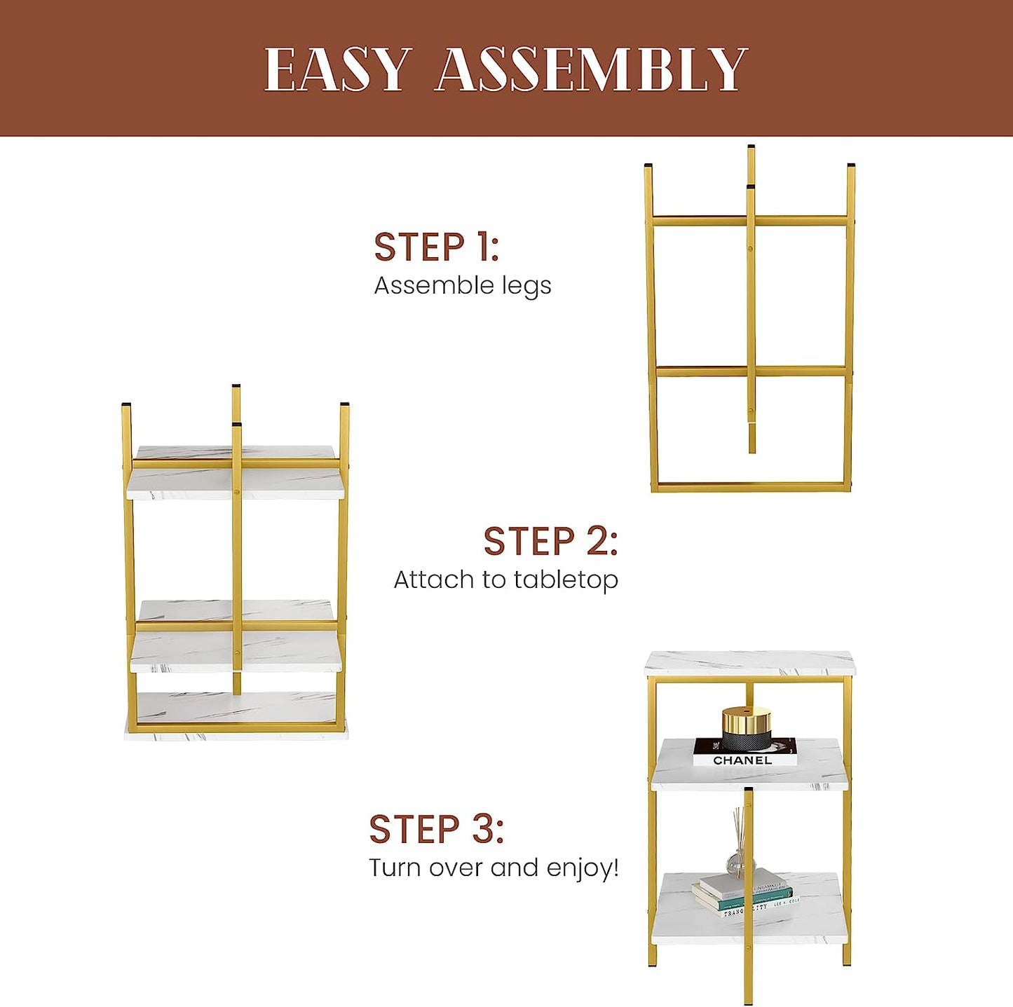 Modern Sofa side Table for Living Room, Bedroom, Office, Small Spaces - Special