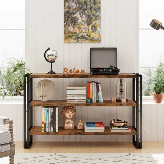 Smokestack Living Lounge Hallway book case Media Console Table