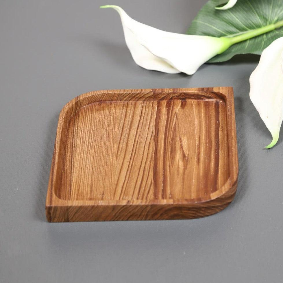 Folio Platters Solid Wood Kitchen Dining Room Serving Coaster Tray