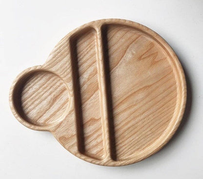 Cup and Spoon Wooden Food Tray