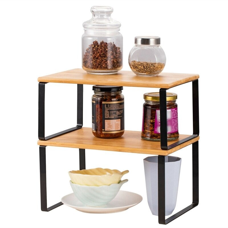 Kitchen Cabinet Shelf Organizer Rack - kitchen shelves