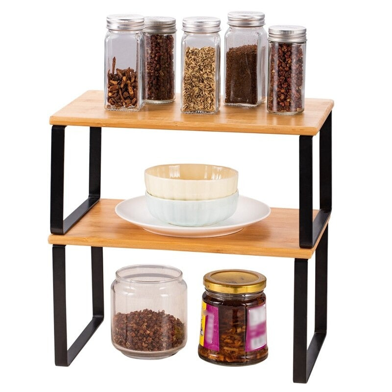 Kitchen Cabinet Shelf Organizer Rack - kitchen shelves