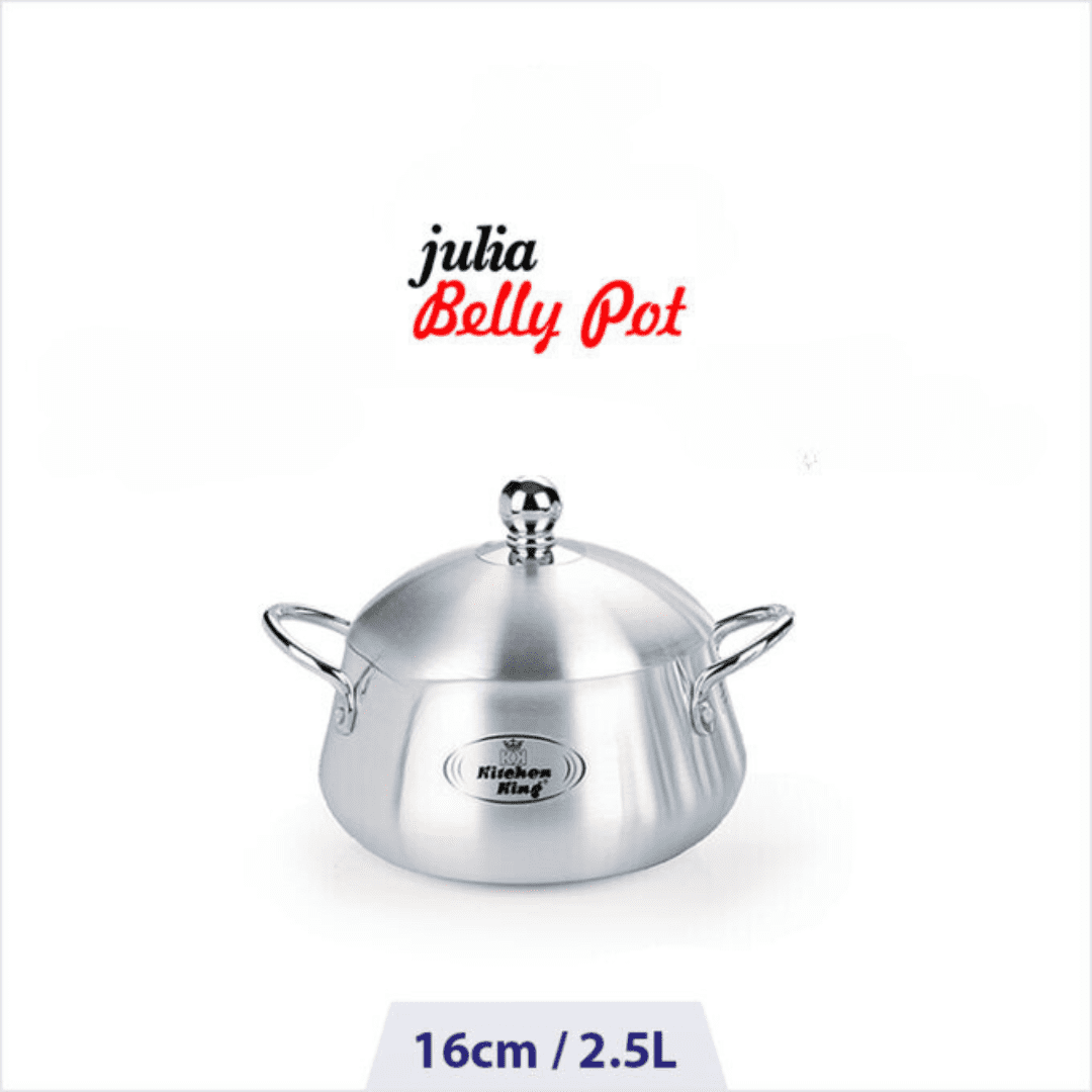 Kitchen King Silver Julia Belly Pot