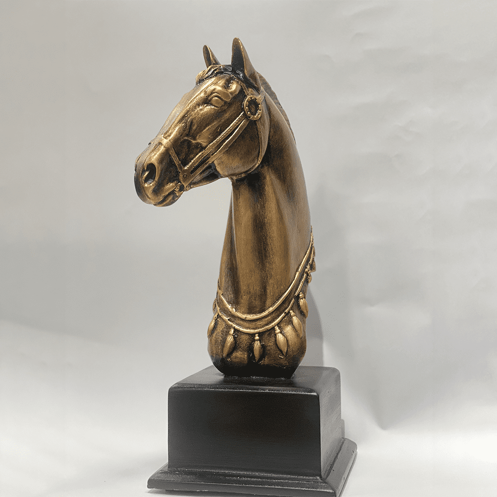 Dazzling Dressage Horse Sculpture