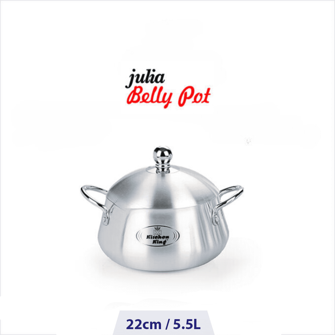 Kitchen King Silver Julia Belly Pot