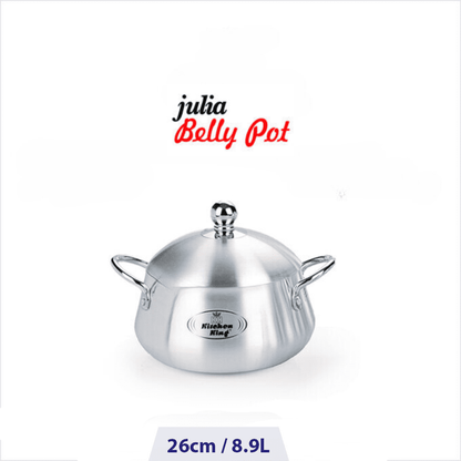 Kitchen King Silver Julia Belly Pot